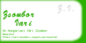 zsombor vari business card