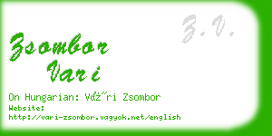 zsombor vari business card